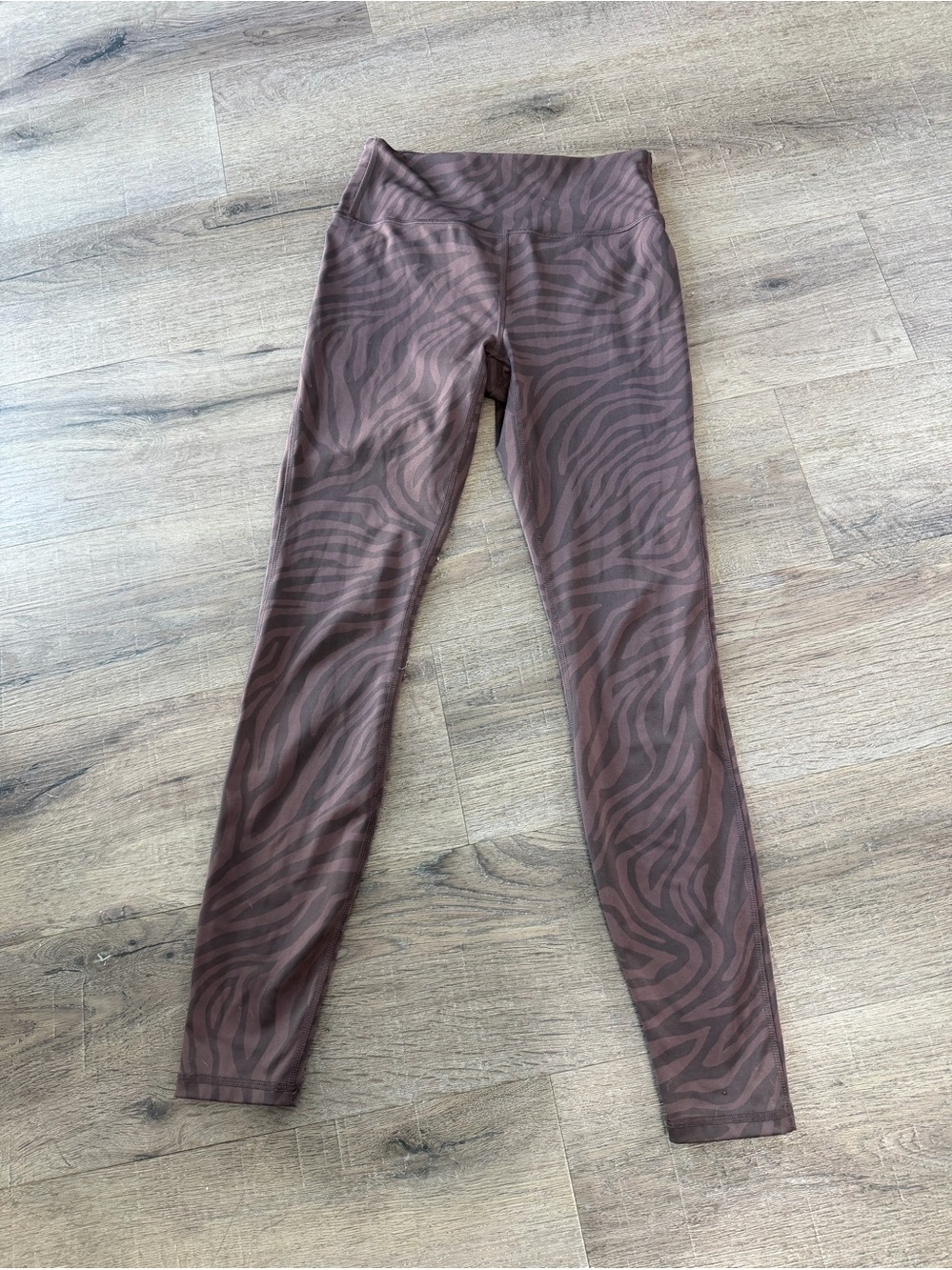 all in motion Brown Zebra-Print High-Waist Leggings